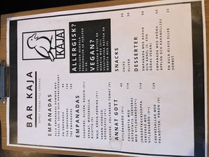   at Bar Kaja in Stockholm
