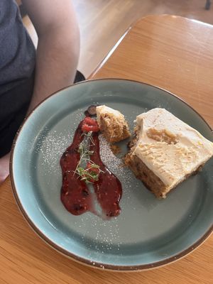 Carrot cake   at Ocho in Inveraray