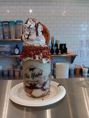 "No Milk" Sundae.  Looks good but didn't taste that way.  Too artificial at The Yard Milkshake Bar in Madison