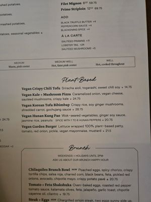 Current Vegan options at Earls Kitchen + Bar in Burlington