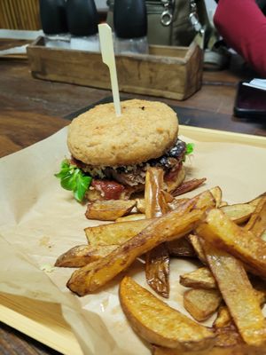 Vegan Burger at streat in Pecs