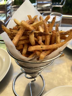 Fancy fries  at Glasshalfull in Carrboro