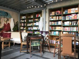 Interior  at Vegedajnia Nalanda in Wroclaw
