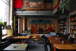 Interior at Vegedajnia Nalanda in Wroclaw