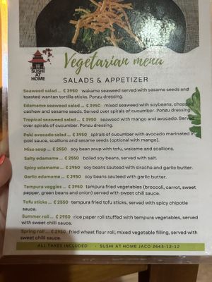   at Sushi at Home in Jaco