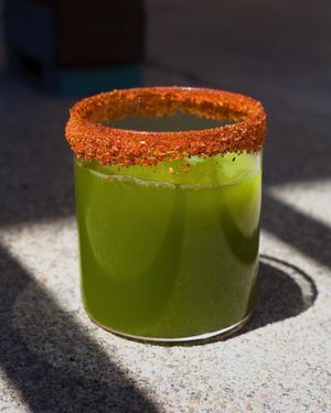 Spinach Pineapple Agua Fresca at Padrón in Oakland