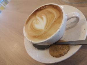 Latte at Oats Day Long in Leuven