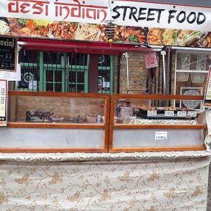 Greenwich Market at Desi Indian Street Food - Food Stand in South East London
