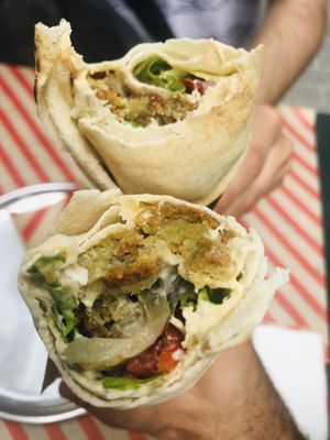 Falafel hummus wrap   at Arze in Istanbul