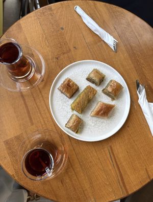   at Babazade Baklava in Istanbul