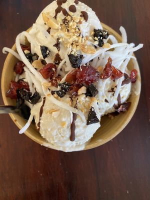 Vegan coconut ice cream  at Chickpea Eatery Thuan Chay in Hoi An