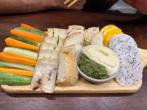 Disappointing Cheese platter at Chickpea Eatery Thuan Chay in Hoi An