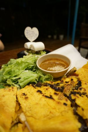 Bánh Xèo: sooo good! at Chickpea Eatery Thuan Chay in Hoi An