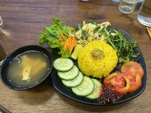 Vegan chicken and rice   at Chickpea Eatery Thuan Chay in Hoi An