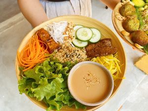 Signature bowls  at Chickpea Eatery Thuan Chay in Hoi An