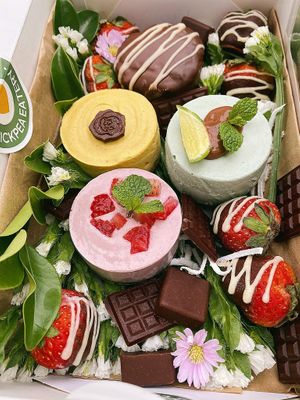 Dream cheesecake box  at Chickpea Eatery Thuan Chay in Hoi An