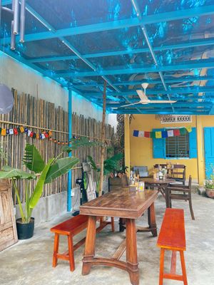 Outdoor seating at Chickpea Eatery  at Chickpea Eatery Thuan Chay in Hoi An