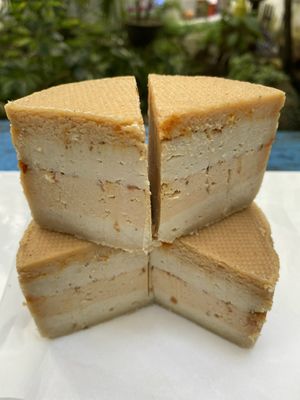 Tashi vegan cheese - miso flavor  at Chickpea Eatery Thuan Chay in Hoi An