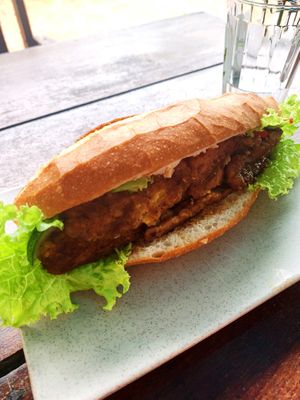 Tempeh Bahn Mi at Chickpea Eatery Thuan Chay in Hoi An