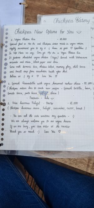 #Veganuary at Chickpea Eatery Thuan Chay in Hoi An