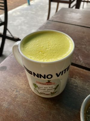 Golden milk   at Chickpea Eatery Thuan Chay in Hoi An