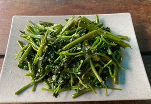 Morning glory   at Chickpea Eatery Thuan Chay in Hoi An