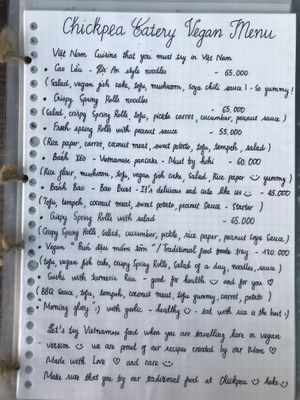   at Chickpea Eatery Thuan Chay in Hoi An