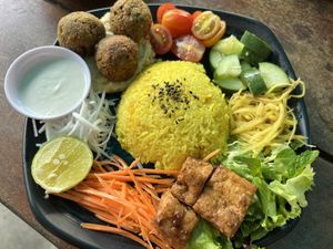 Falafel plate   at Chickpea Eatery Thuan Chay in Hoi An