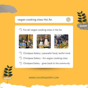 Vegan Cooking Class in Hoi An with Chickpea eatery family  at Chickpea Eatery Thuan Chay in Hoi An