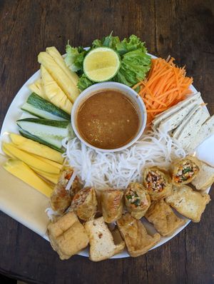 So much yummy food at Chickpea Eatery Thuan Chay in Hoi An