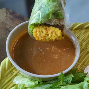 Bánh Xèo Vietnamese Pancake at Chickpea Eatery Thuan Chay in Hoi An