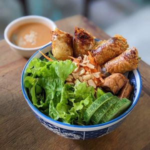 Bún Chả Giò at Chickpea Eatery Thuan Chay in Hoi An