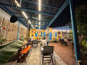 Courtyard area  at Chickpea Eatery Thuan Chay in Hoi An