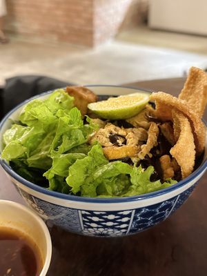 Cao lầu, Hôi An style noodles (65k VND)  at Chickpea Eatery Thuan Chay in Hoi An
