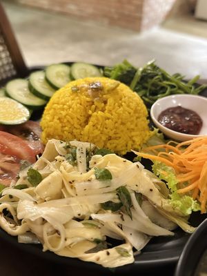 Vegan chicken rice (65k VND)  at Chickpea Eatery Thuan Chay in Hoi An