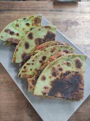 Quesadillas at Chickpea Eatery Thuan Chay in Hoi An