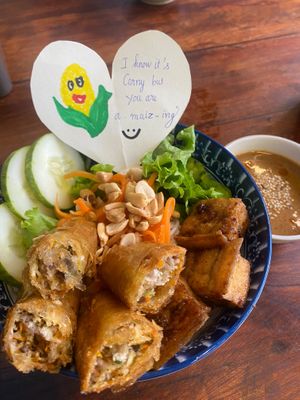 Bun Cha Gio at Chickpea Eatery Thuan Chay in Hoi An