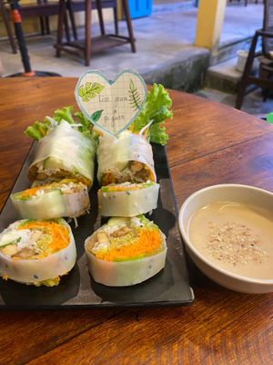 Fresh spring rolls  at Chickpea Eatery Thuan Chay in Hoi An