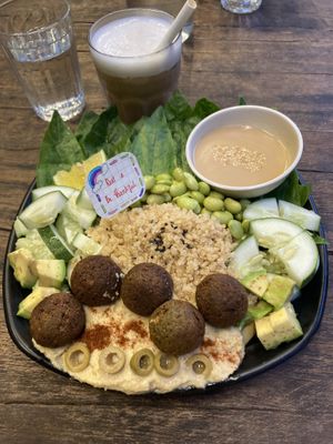 Falafel, Quinoa, Chickpea hummus   at Chickpea Eatery Thuan Chay in Hoi An
