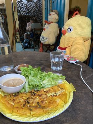 Banh xeo. Delicious  at Chickpea Eatery Thuan Chay in Hoi An