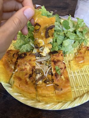 Banh xeo. Delicious  at Chickpea Eatery Thuan Chay in Hoi An