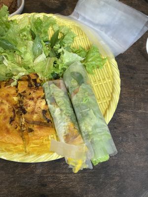 Banh xeo. Delicious  at Chickpea Eatery Thuan Chay in Hoi An