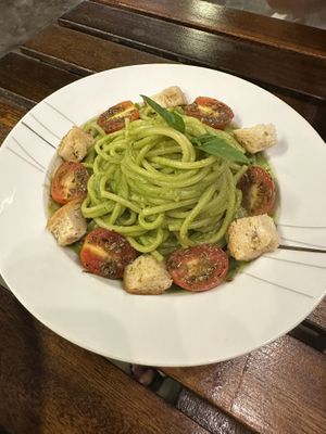 Pesto Pasta  at Chickpea Eatery Thuan Chay in Hoi An