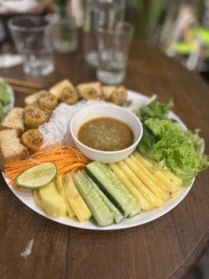Vietnamese Food tray  at Chickpea Eatery Thuan Chay in Hoi An