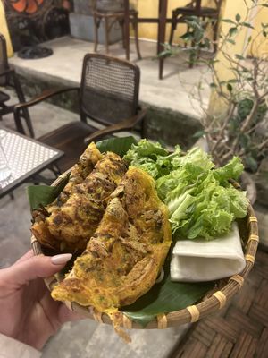 Cooking class - Vietnamese pancake  at Chickpea Eatery Thuan Chay in Hoi An