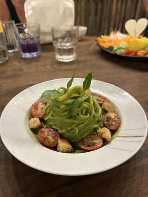 Pasta pesto🤤  at Chickpea Eatery Thuan Chay in Hoi An