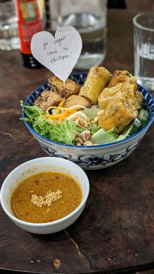 Crispy Spring Rolls at Chickpea Eatery Thuan Chay in Hoi An