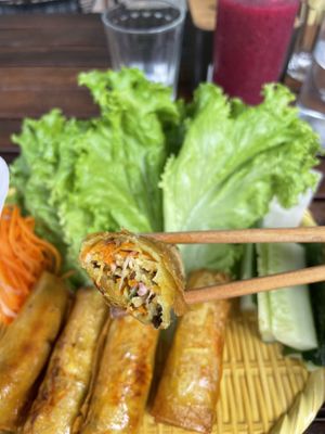 Delicious filling: no noodles  at Chickpea Eatery Thuan Chay in Hoi An