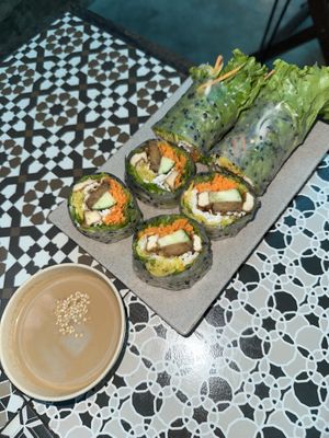 Fresh spring rolls. Delicious!  at Chickpea Eatery Thuan Chay in Hoi An