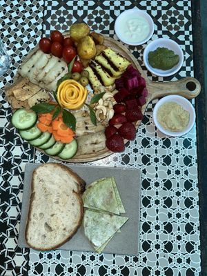 Vegan charcuterie board 👏🏼  at Chickpea Eatery Thuan Chay in Hoi An